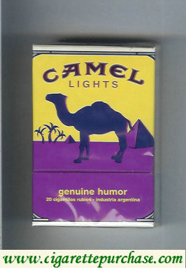 Camel Genuine Humor Lights cigarettes hard box